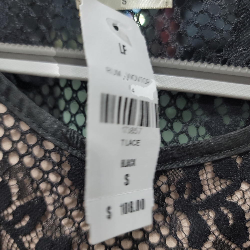 NWT Rumor Boutique Elegant Black Lace Tank Top - Picture 5 of 7